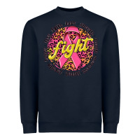 Navy fight breast cancer Heavyweight Sweatshirt - NancyCooperArtShop