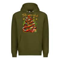Army Green Christmas Feliz Navidad Premium Hoodie - NancyCooperArtShop