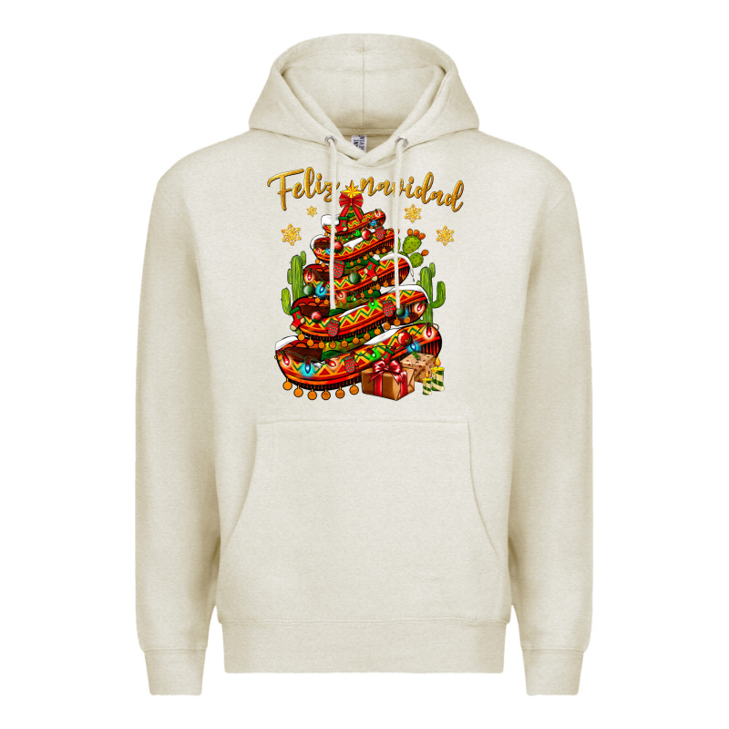 Christmas Feliz Navidad Premium Hoodie by NancyCooperArtShop | Teevron
