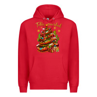 Red Christmas Feliz Navidad Premium Hoodie - NancyCooperArtShop