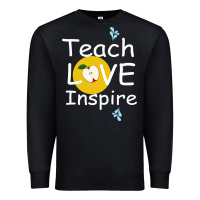 Black teach love inspire Premium Sweatshirt - Bettercallsaul