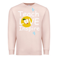 Pale Pink teach love inspire Premium Sweatshirt - Bettercallsaul