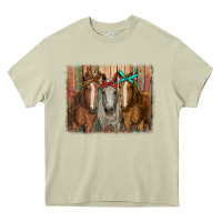 Mossy horses with bandanas Heavy Core Tee - RanaPortraitStore