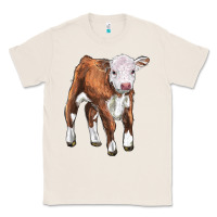 Natural hereford calf Classic Tee - LillyAllenDesigns