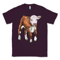 Plum hereford calf Classic Tee - LillyAllenDesigns