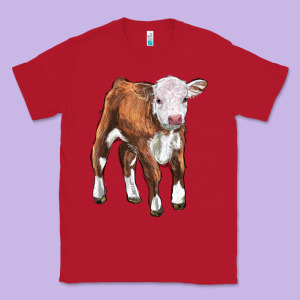 Hereford Calf Classic Tee Designed By Lillyallendesigns