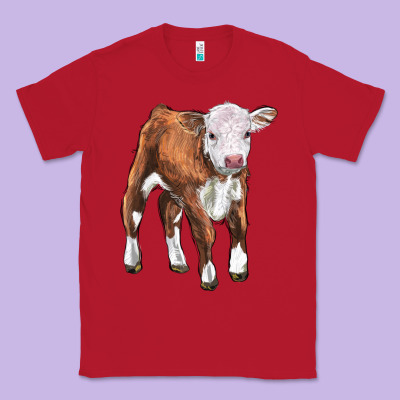 Hereford Calf Classic Tee Designed By Lillyallendesigns