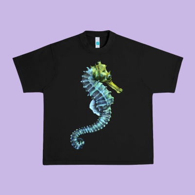 Blue Seahorse Urban Heavy Tee Designed By Lillyallendesigns