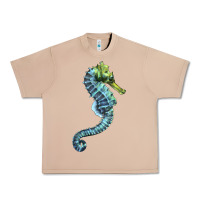 Burro Blue Seahorse Urban Heavy Tee - LillyAllenDesigns