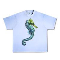 Grape Ice Blue Seahorse Urban Heavy Tee - LillyAllenDesigns