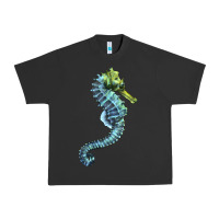 Pigment Black Blue Seahorse Urban Heavy Tee - LillyAllenDesigns