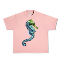 Salmon Blue Seahorse Urban Heavy Tee - LillyAllenDesigns