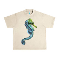 Sandshell Blue Seahorse Urban Heavy Tee - LillyAllenDesigns