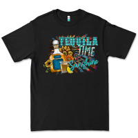 Black tequila time & sunshine Premium Tee - SublimationCraftShop