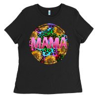 Black tie dye mama Ladies Tee - texasbilliewilder