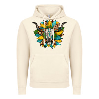 Vintage Artic bull skull gemstone cactus leopard sunflower Vintage Hoodie - Artiststas
