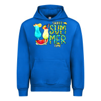 Cobalt sweet summer time turquoise yellow Urban Hoodie - CowCowDesign