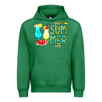 Emerald sweet summer time turquoise yellow Urban Hoodie - CowCowDesign