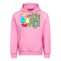 Fuchsia Pink sweet summer time turquoise yellow Urban Hoodie - CowCowDesign