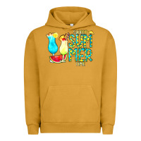 Pigment Peanut Butter sweet summer time turquoise yellow Urban Hoodie - CowCowDesign