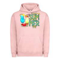 Pigment Salmon sweet summer time turquoise yellow Urban Hoodie - CowCowDesign