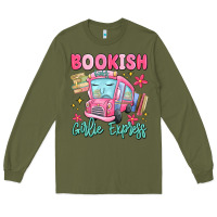Army Green bookish girlie express Long Sleeve Tee - MaliasSmallBusiness