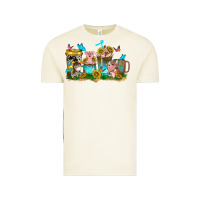 Vintage Arctic farm cute animals with sunflower coffee cups Vintage Tee - NancyCooperArtShop