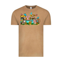 Vintage Camel farm cute animals with sunflower coffee cups Vintage Tee - NancyCooperArtShop
