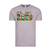 Vintage Zinc farm cute animals with sunflower coffee cups Vintage Tee - NancyCooperArtShop