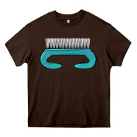 Chocolate Brown nail brush Heavy Core Tee - BarkalooDesign