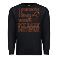 Black I Promise Honey This Is My Last Horse Premium Sweatshirt - Bettercallsaul