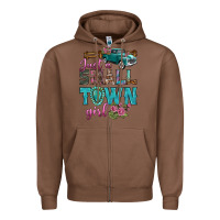 Chestnut Just A Small Town Girl With Truck Zipper Hoodie - BundleAndBundleShop
