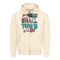Sandshell Just A Small Town Girl With Truck Zipper Hoodie - BundleAndBundleShop