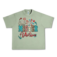 Oil Green little mister america Urban Heavy Tee - NancyCooperArtShop