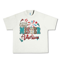 Pistachio little mister america Urban Heavy Tee - NancyCooperArtShop