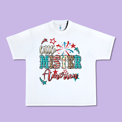 Little Mister America Urban Heavy Tee Designed By Nancycooperartshop