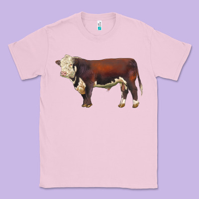 Hereford Bull Classic Tee Designed By Lillyallendesigns