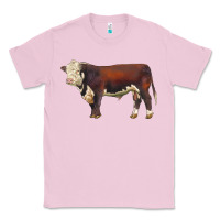 Bubblegum Pink hereford bull Classic Tee - LillyAllenDesigns