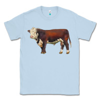 Dusty Blue hereford bull Classic Tee - LillyAllenDesigns