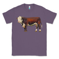 Lavender hereford bull Classic Tee - LillyAllenDesigns