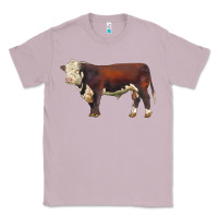 Lilac hereford bull Classic Tee - LillyAllenDesigns
