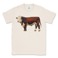 Natural hereford bull Classic Tee - LillyAllenDesigns