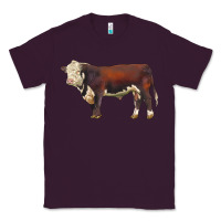 Plum hereford bull Classic Tee - LillyAllenDesigns