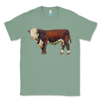 Sage hereford bull Classic Tee - LillyAllenDesigns