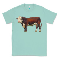 Seafoam hereford bull Classic Tee - LillyAllenDesigns