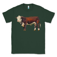 Sports Green hereford bull Classic Tee - LillyAllenDesigns