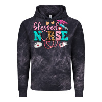 Cloud Black blessed nurse Vintage Hoodie - AdoDesignShop