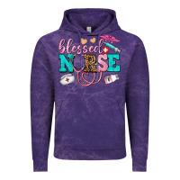 Cloud Purple blessed nurse Vintage Hoodie - AdoDesignShop