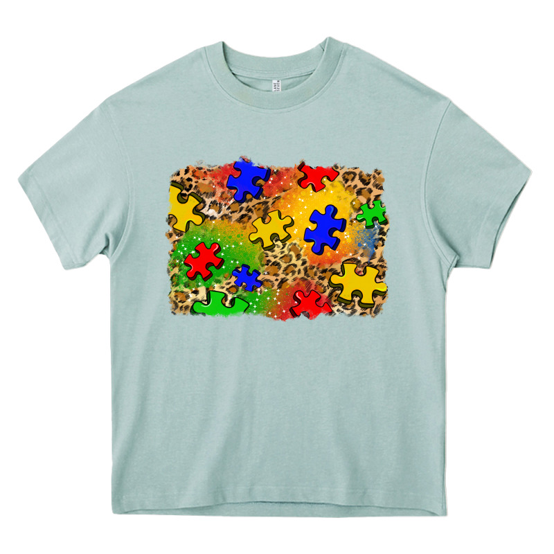 Autism Background Heavy Core Tee by Zillion Design Studio | Teevron
