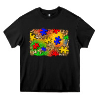 Black autism background Heavy Core Tee - Zillion Design Studio